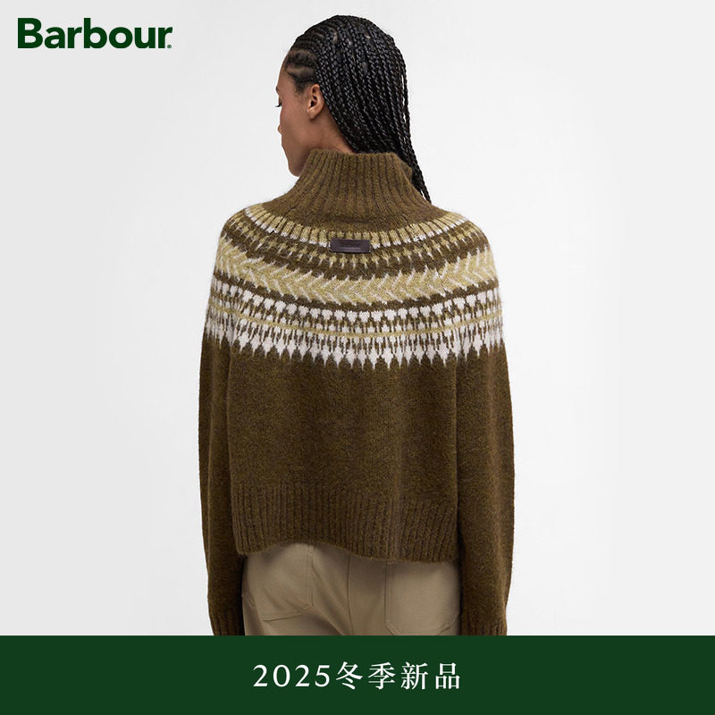 Barbour女士长袖针织套头衫