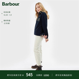 Barbour 连帽卫衣 Greenwell女士早春圆领Logo帽衫