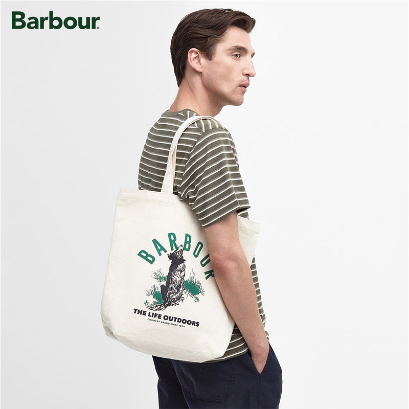 Barbour纯棉帆布包印花