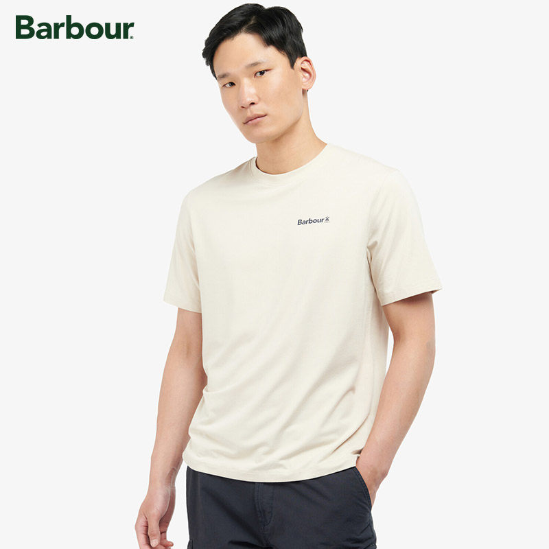 barbour coordinates男士春夏户外logo短袖t恤