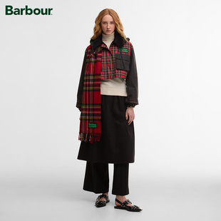Barbour X Ganni 联名 Tartan 女士格纹围巾