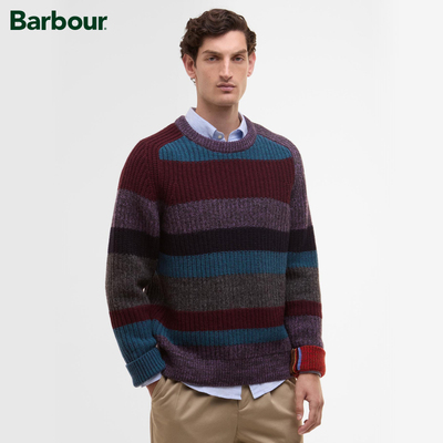 Barbour条纹针织毛衣