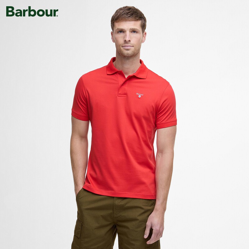 Barbour男女同款短袖POLO衫图片