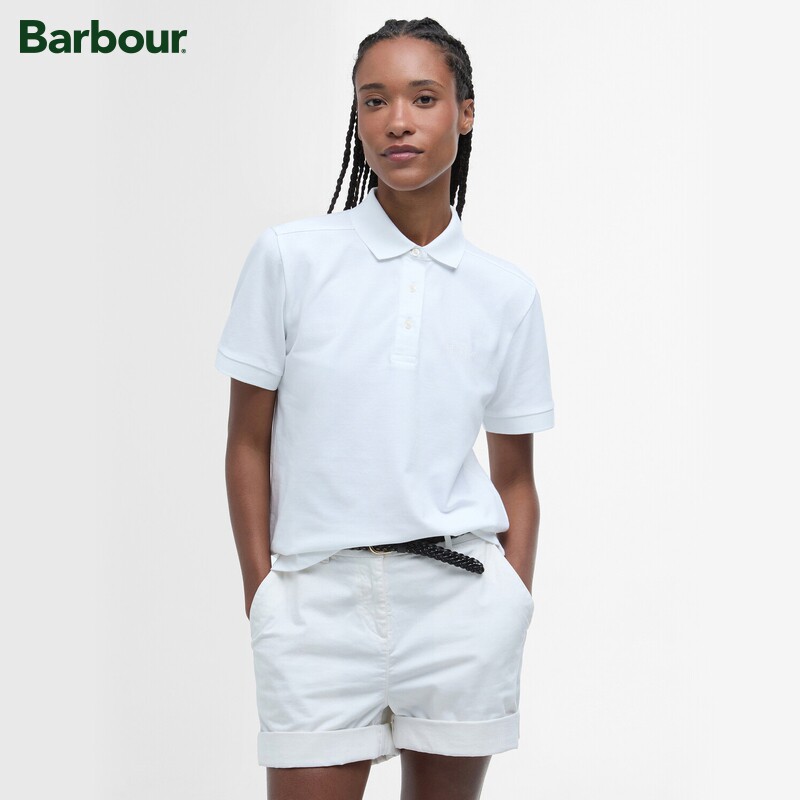 Barbour女士短袖POLO衫图片