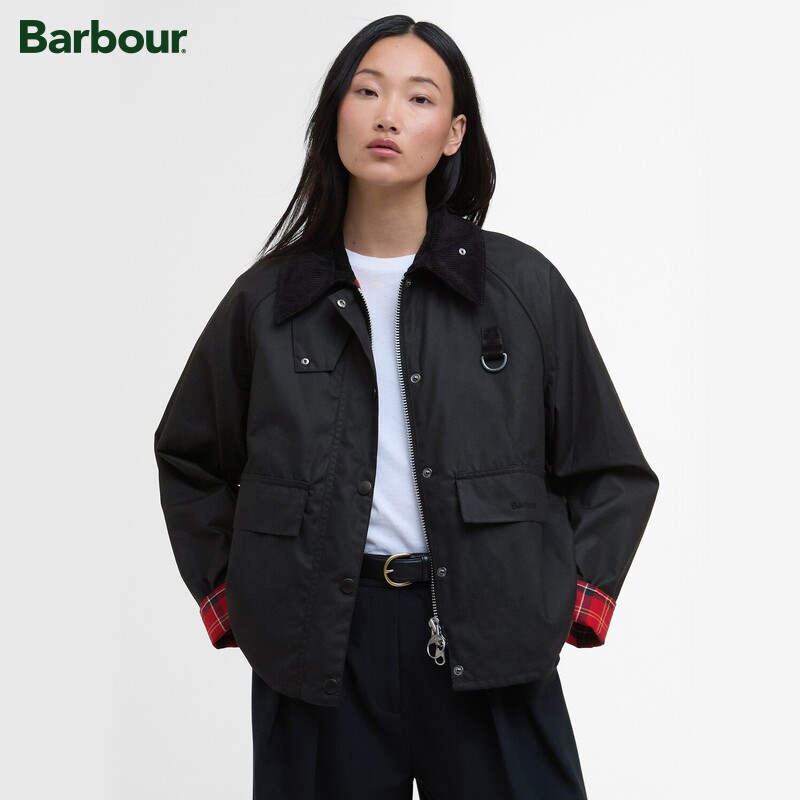 Barbour女士经典油蜡夹克										