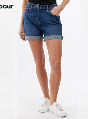 Barbour Maddison女士春夏牛仔透气短裤