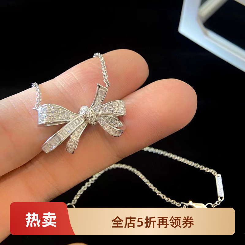 项链旗舰店女结闺蜜耳环手链轻奢小众设计锁骨套装礼物满钻网红