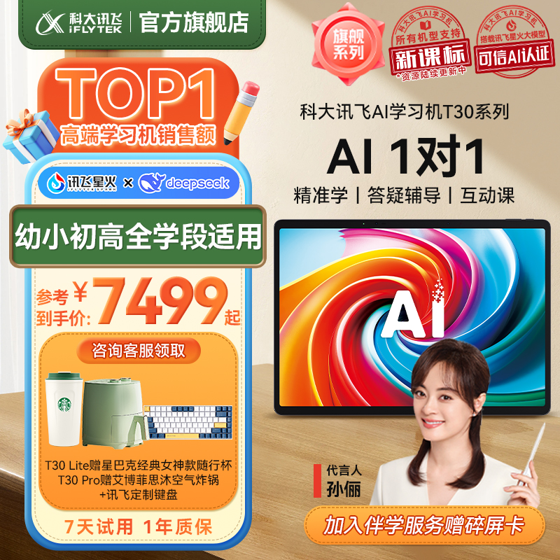 科大讯飞AI学习机T30Pro精准学