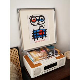 WGallery胡安米罗超现实抽象艺术装饰画反装合金框包豪斯撞色中古