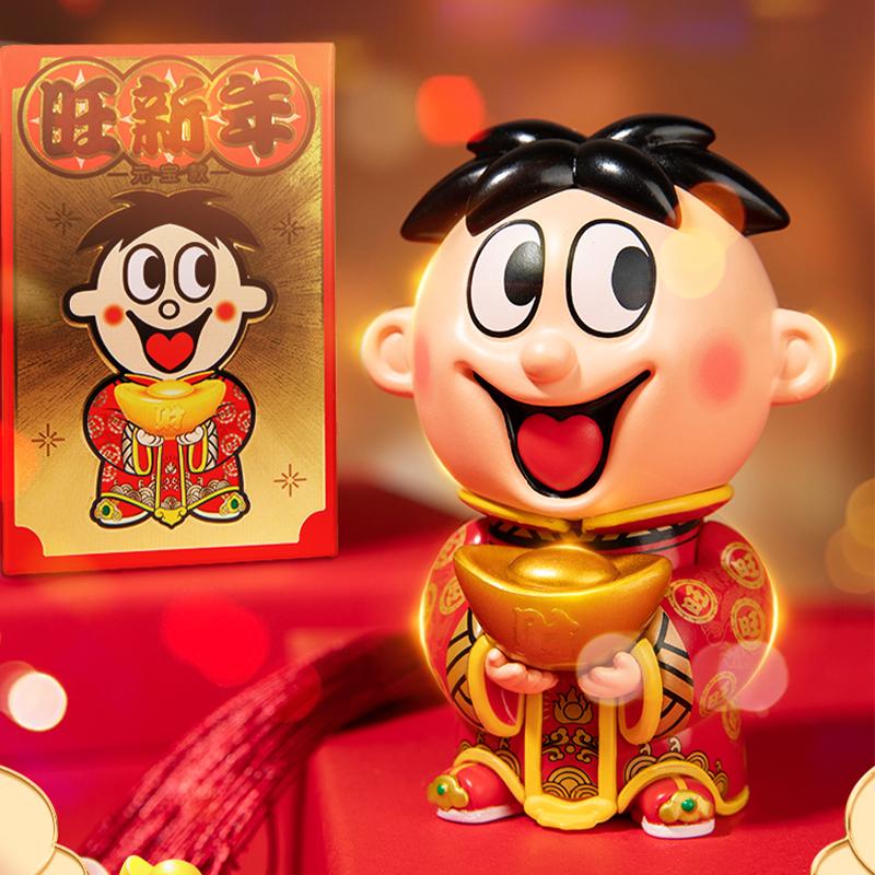 旺仔俱乐部旺旺周边2025年旺新年手办元爆款桌面潮玩摆件