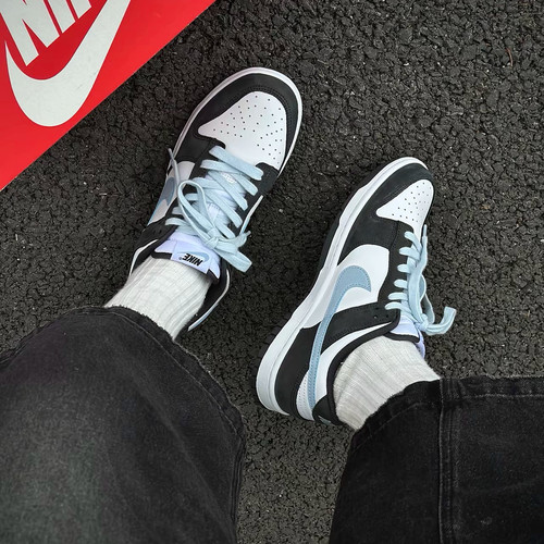 Nike/耐克Dunk Low 耐克男子复古休闲低帮运动板鞋黑白IB3079-100