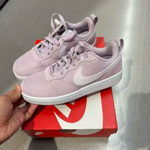 Nike Court Borough Low 2 防滑减震 低帮 板鞋 白粉色CD6144-500