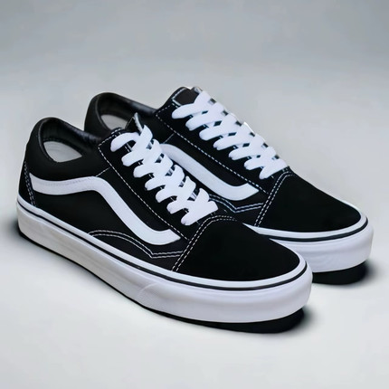 Vans ComfyCush Old Skool 帆布 轻便防滑 低帮 板鞋 男女同款 黑