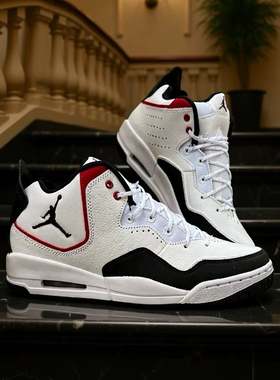 Jordan Courtside 23 防滑耐磨 中帮 复古篮球鞋 黑红DZ2791-101