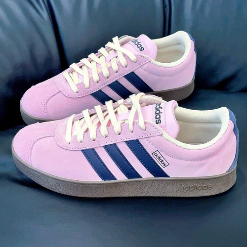 Adidas阿迪 VL COURT 2 紫 低帮休闲板鞋JR8309