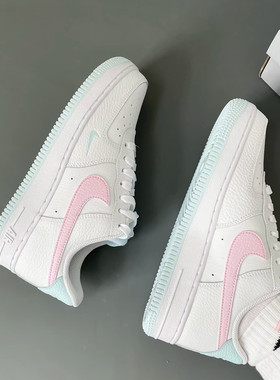 Nike Air Force 1 AF1白蓝粉低帮运动板鞋女款IH0640-161