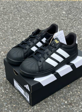 adidas Street Talk STREETTALK J 舒适百搭 低帮 儿童板鞋JS5053