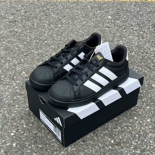 adidas Street Talk STREETTALK J 舒适百搭 低帮 儿童板鞋JS5053