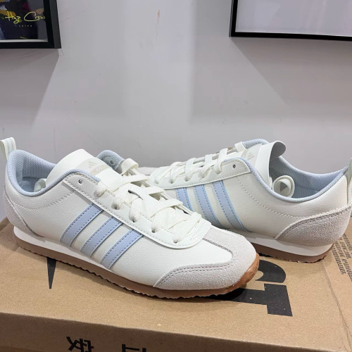 adidas VS JOG 2.0 休闲系列 舒适百搭 防滑耐磨 低帮板鞋JS4462
