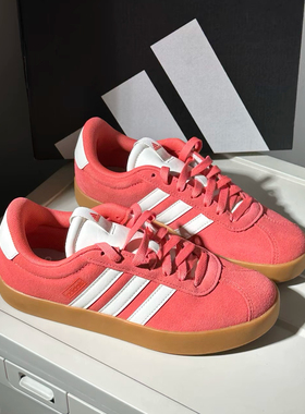 adidas VL COURT 3.0 舒适百搭 防滑 低帮 板鞋 女款 红色JP5327