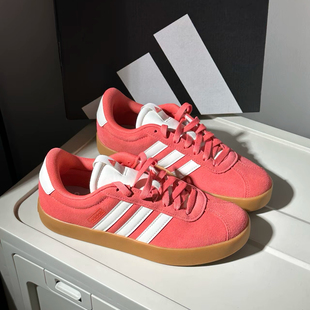 adidas VL COURT 3.0 舒适百搭 防滑 低帮 板鞋 女款 红色JP5327