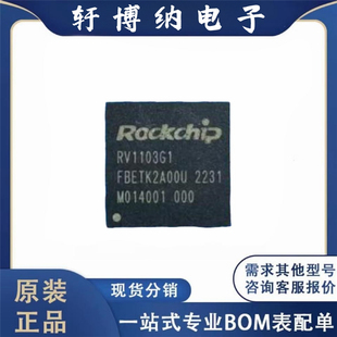 全新原装 RV1103G1 QFN-88 高度集成视觉处理器 32位片上系统芯片