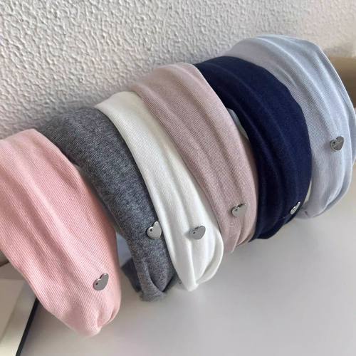 tktk日常外戴宽边发箍女2025新款高颅顶压发头箍外出百搭头饰发卡