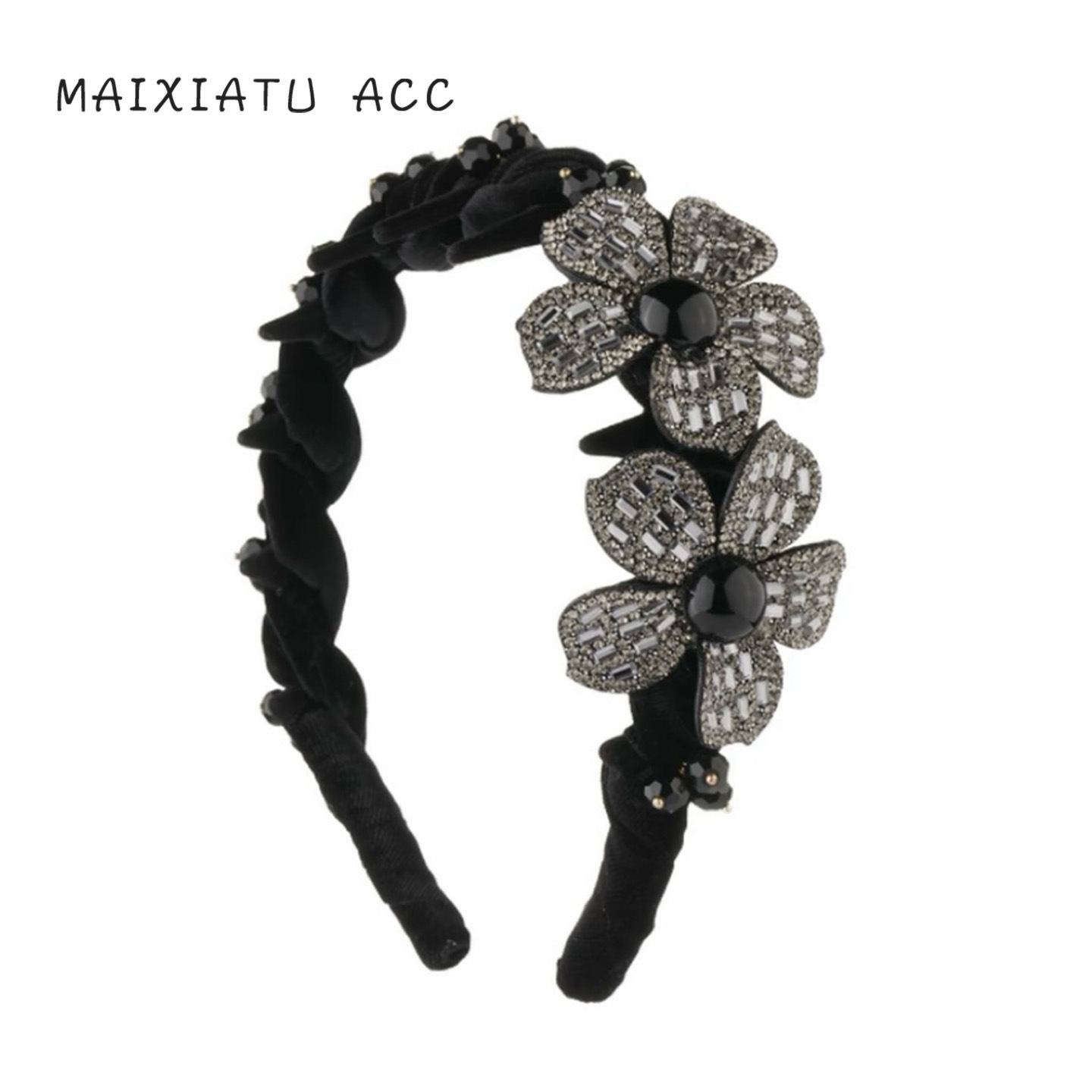 ffx弗弗西【花坞里】丝绒立体花卉轻奢发箍