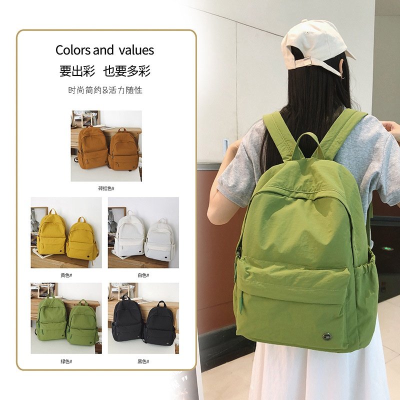 2026新款厂家书包女小清新初中高中生双肩包大容量学院风超轻旅行