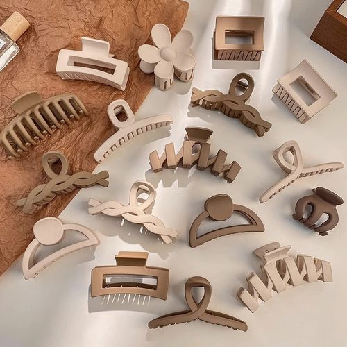 TKTK亚克力鲨鱼夹大号简约气质发夹女网红盘发抓夹后脑勺头饰发卡