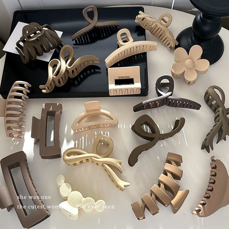 tktk韩国东大门抓夹女简约感鲨鱼夹大号发量多发卡轻奢夹子头饰品