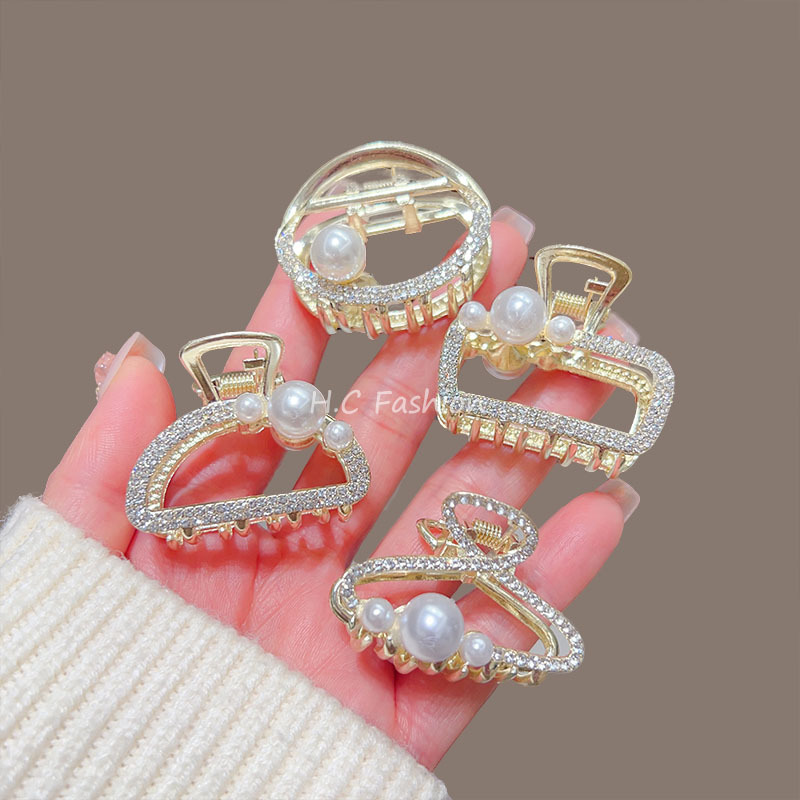 新款半扎发刘海小抓夹精致小巧珍珠发夹发卡女生小号侧边夹子头饰