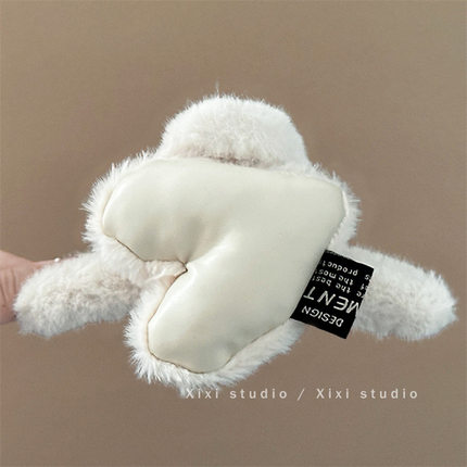 tktk跨境感满天星三角抓夹洋气先头型好看鲨鱼夹马尾贝壳夹