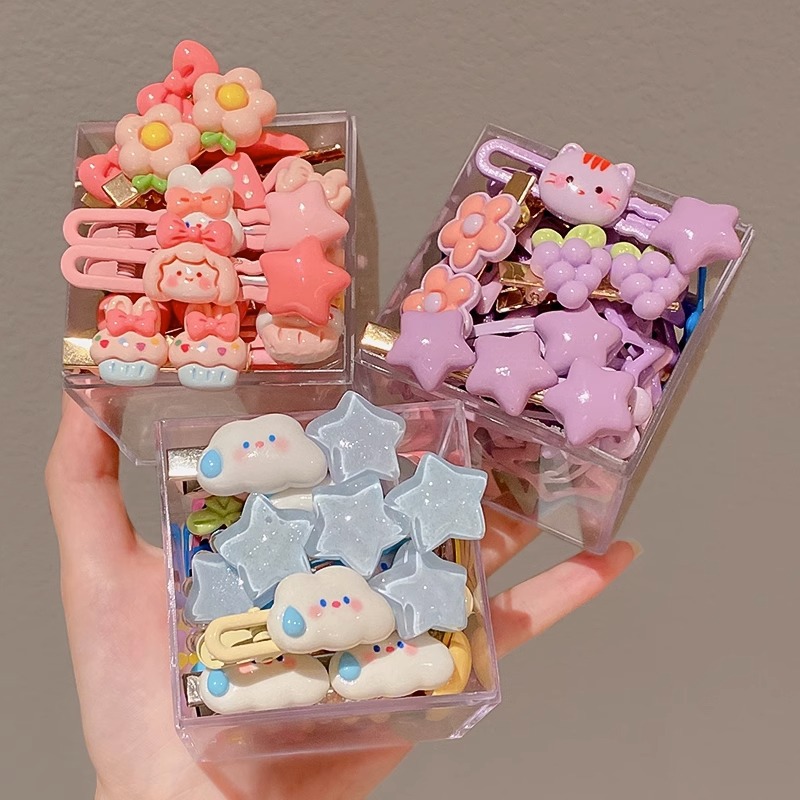 儿童可爱粉色小发夹女2025新款多巴胺前额碎发卡侧边鸭嘴夹子头饰