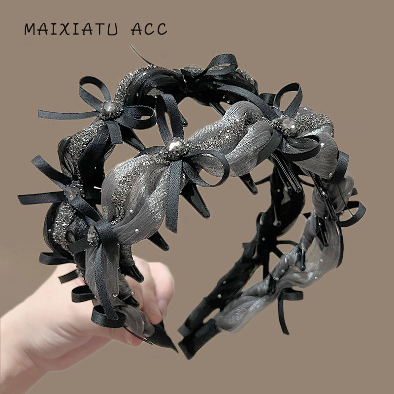 TKTK弗弗西FFX流光纱蝴蝶结齿梳发箍浪漫银河2025新款高颅顶洗脸