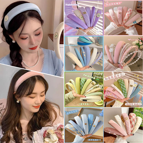 tktk感发箍女2025新款高颅顶气质头箍彩色小清新压发发卡百搭发饰
