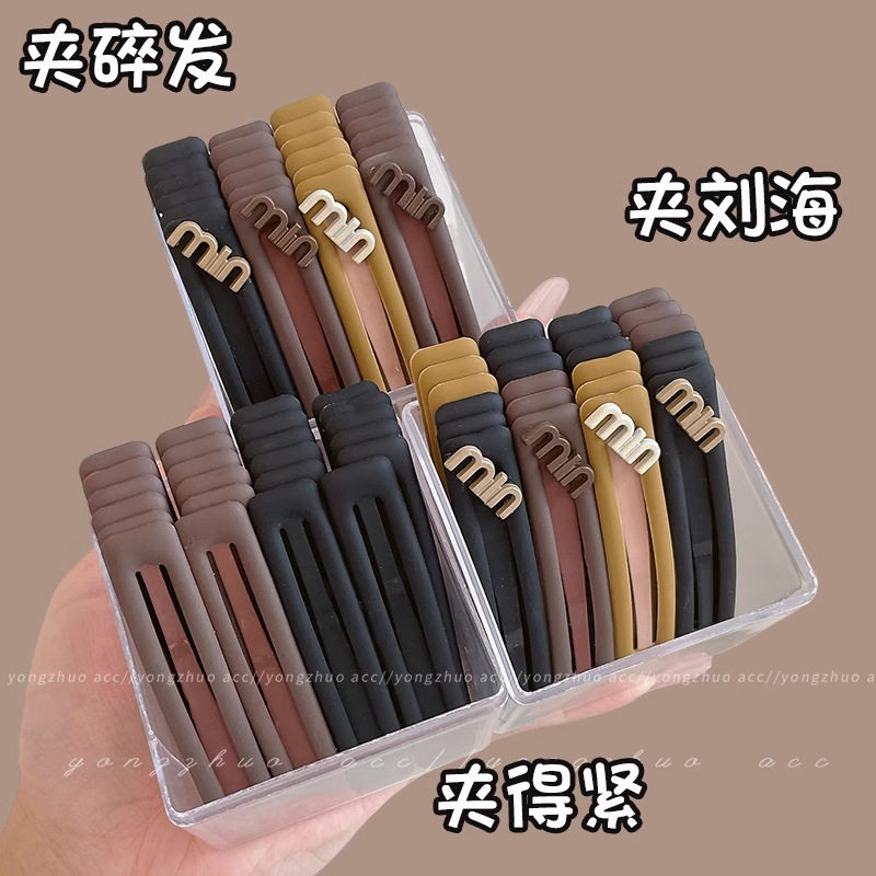 tktk刘海bb夹夹子头饰发夹女2025新款头发碎发发卡子小侧边一字夹