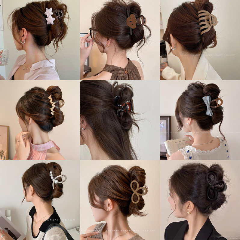 tktk鲨鱼夹发量多半扎发感抓夹发饰头饰发夹设计感小众发卡子