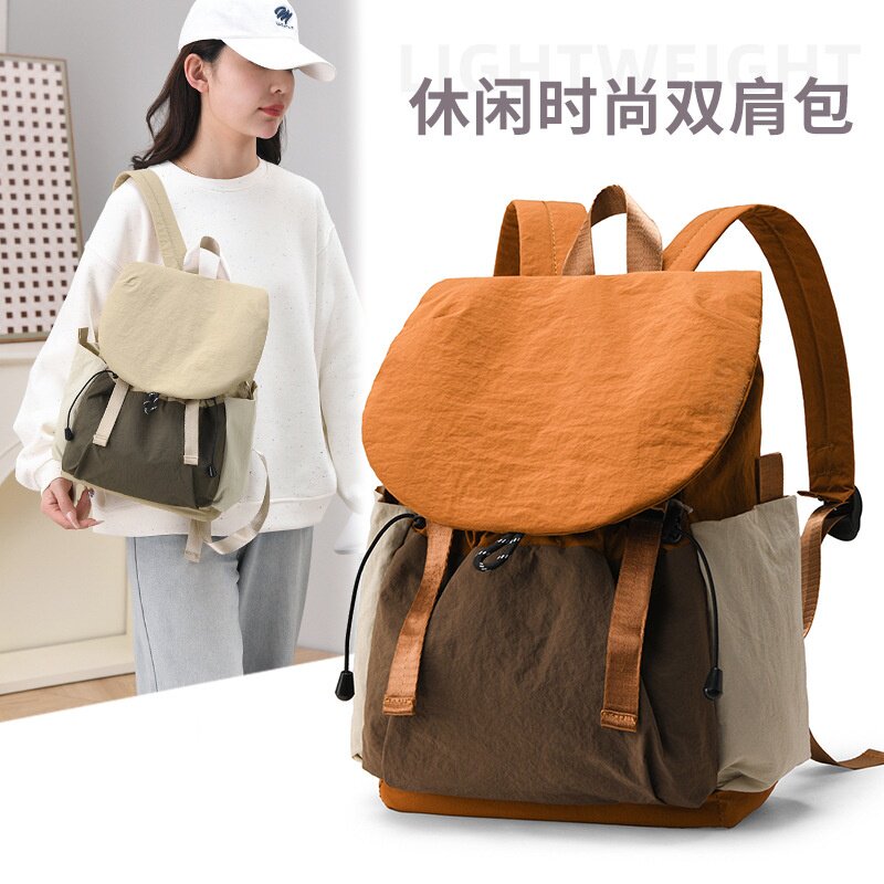 2026新款跨境旅行背包新款双肩包女大容量休闲轻便外出通勤双肩