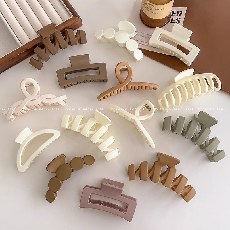 tktk2025新款气质鲨鱼夹女大号发抓感后脑勺发夹头饰发卡夹子发饰