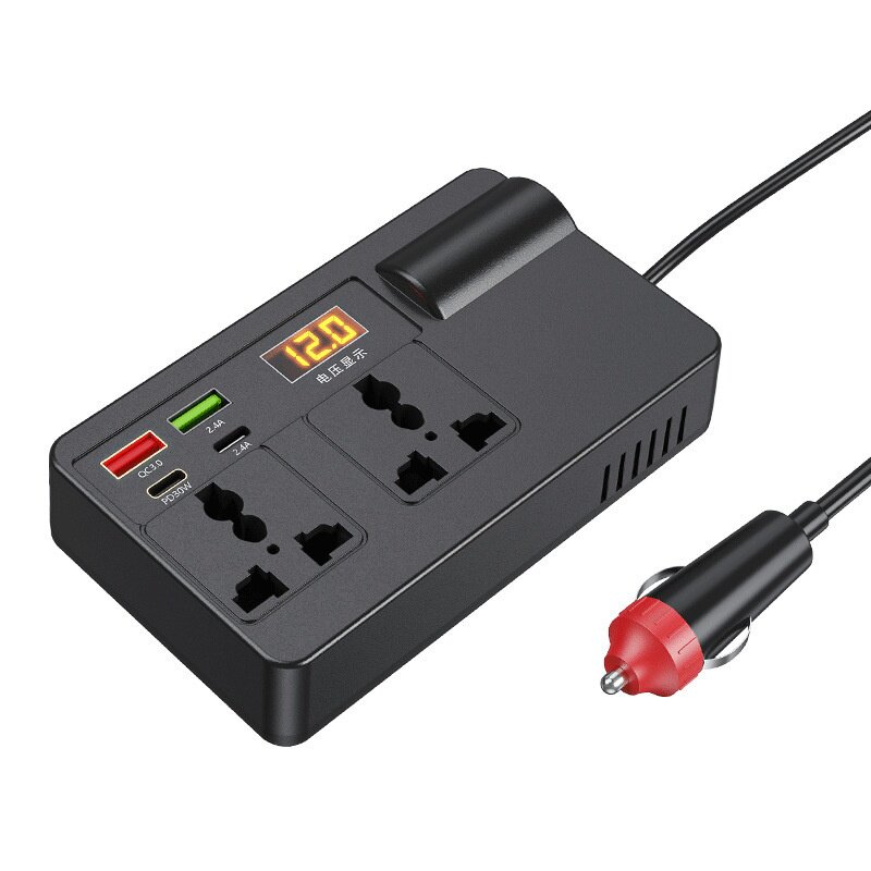 汽车货车12V24V转220V多功能车载逆变器快充插头电源转换器充电器
