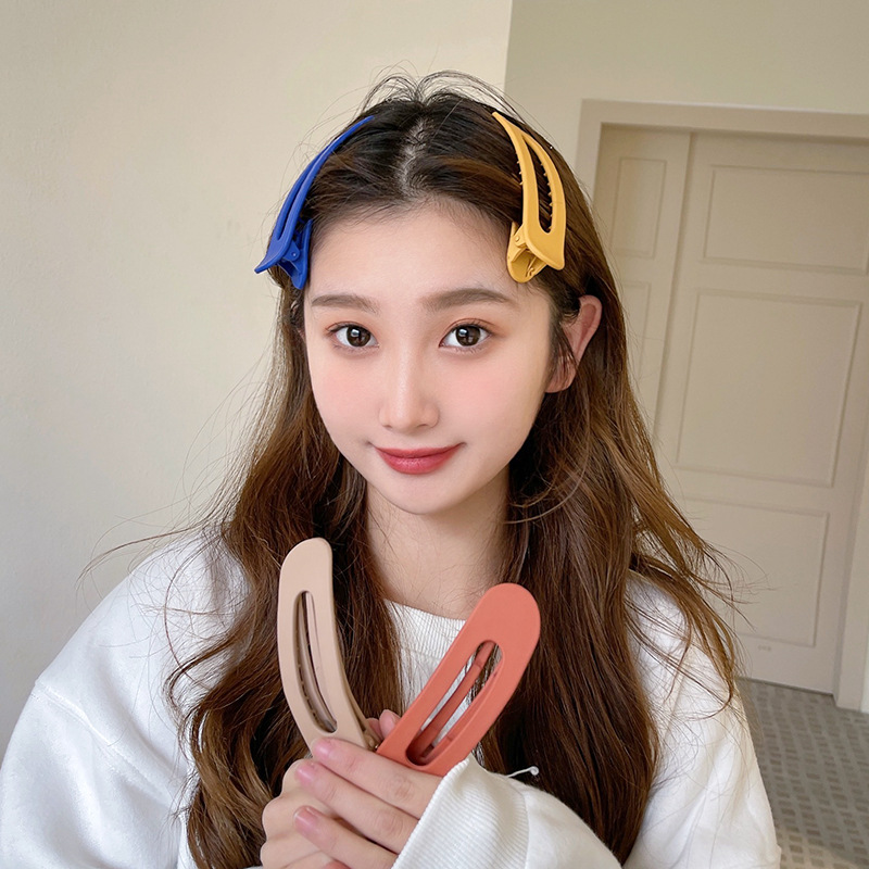网红发夹女侧边鸭嘴夹洗脸发卡刘海前额固定头饰碎发夹子无痕卡子