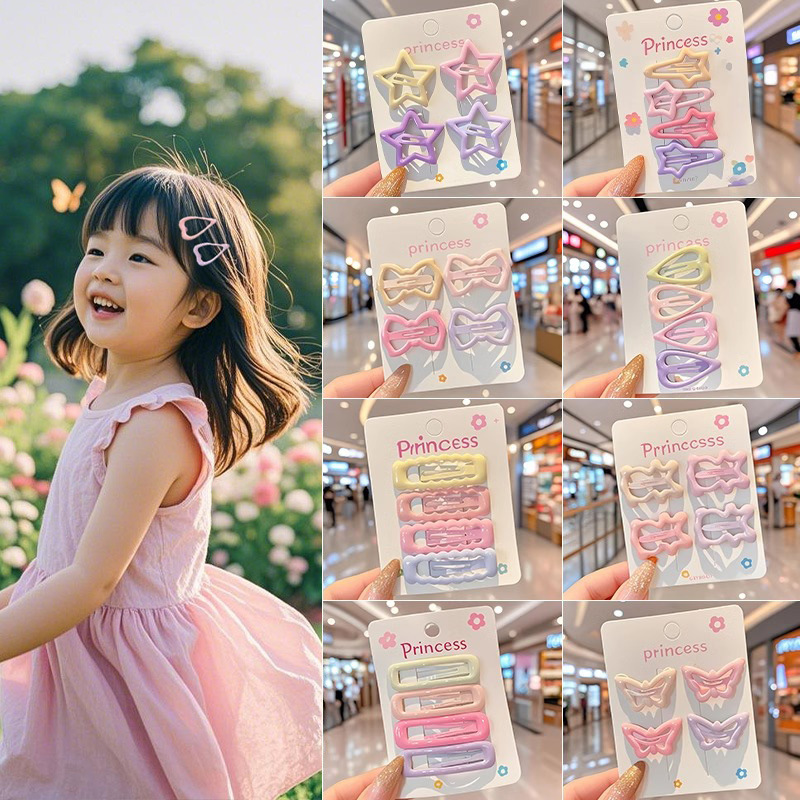 TKTK甜美五角星儿童发夹女童bb夹不伤发宝宝头饰可爱星星发卡批货