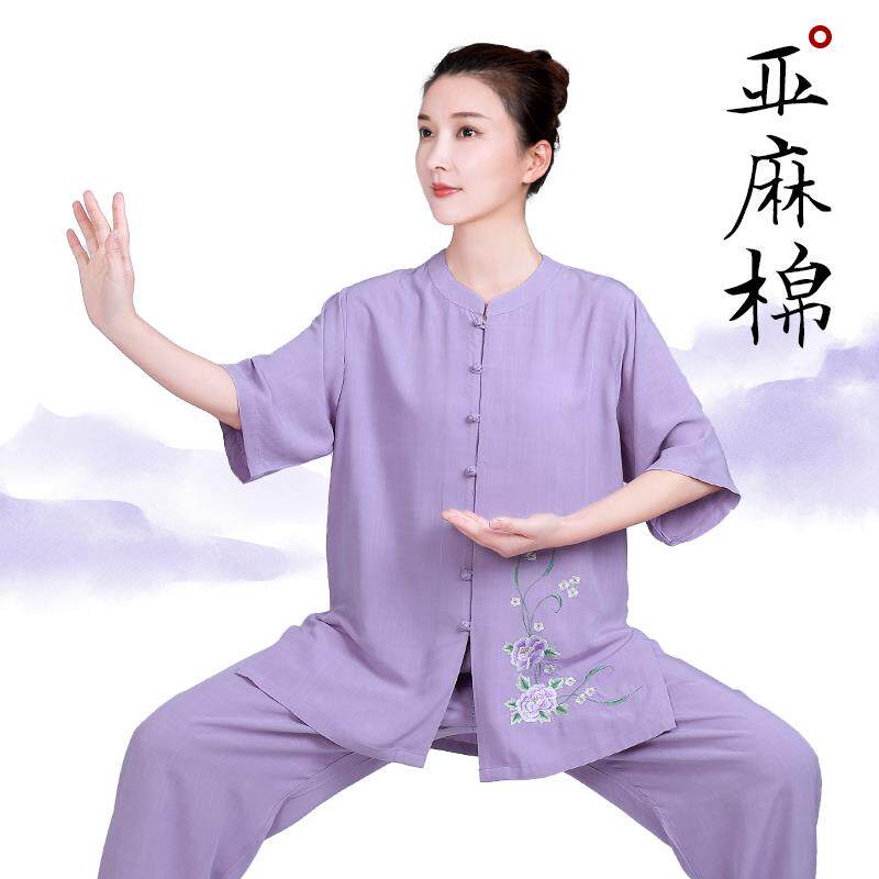 太极服女新款2025亚麻棉麻图片