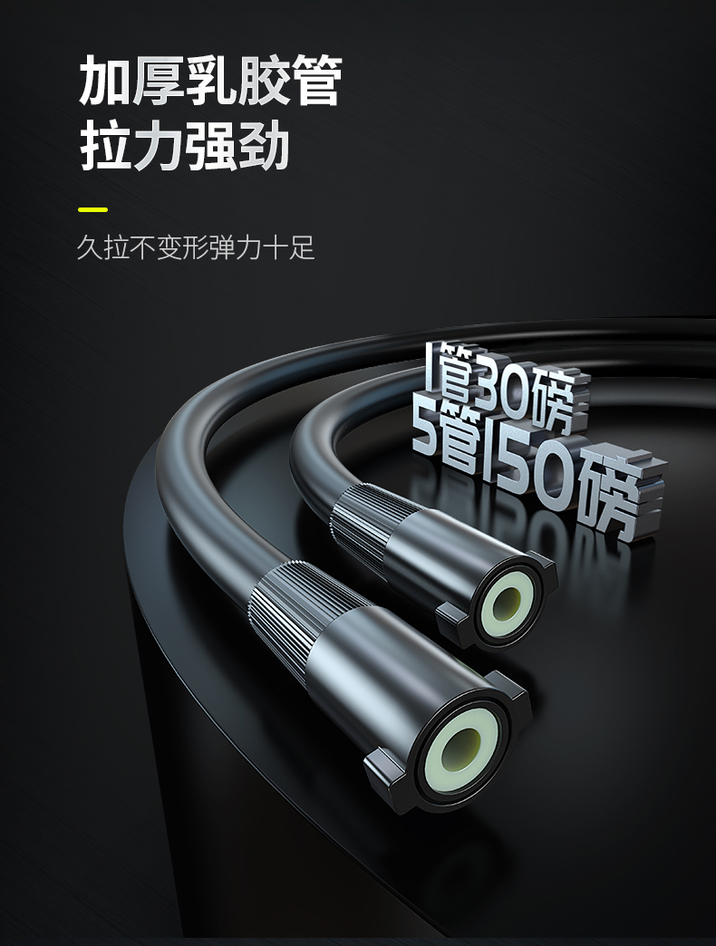 扩胸拉力器健身家用器材男士胸肌训练拉伸臂力橡胶弹力绳锻炼神器