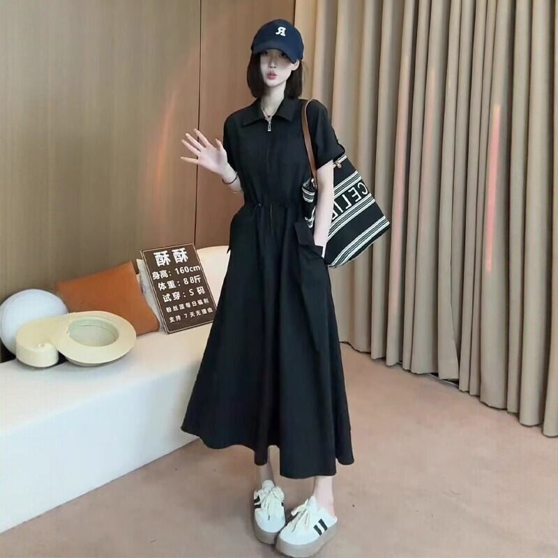 宽松大尺码女装胖mm法式