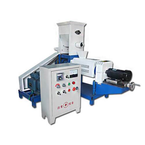 宠全猫自动水产物饲料膨化机狗粮机鱼饲料粮颗粒加工设备狗自RUI