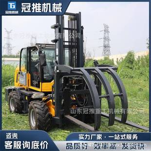 高底盘越野叉车多功能压液升降OUC柴油搬车越野车叉超强运动力