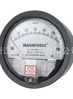 微压差表T圆E空2000 气微差压表指MAIRUIKE针微差压计形指示式压