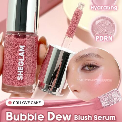SHEGLAM Bubble Dew爆珠精华液体腮红 Love Cake水光腮红